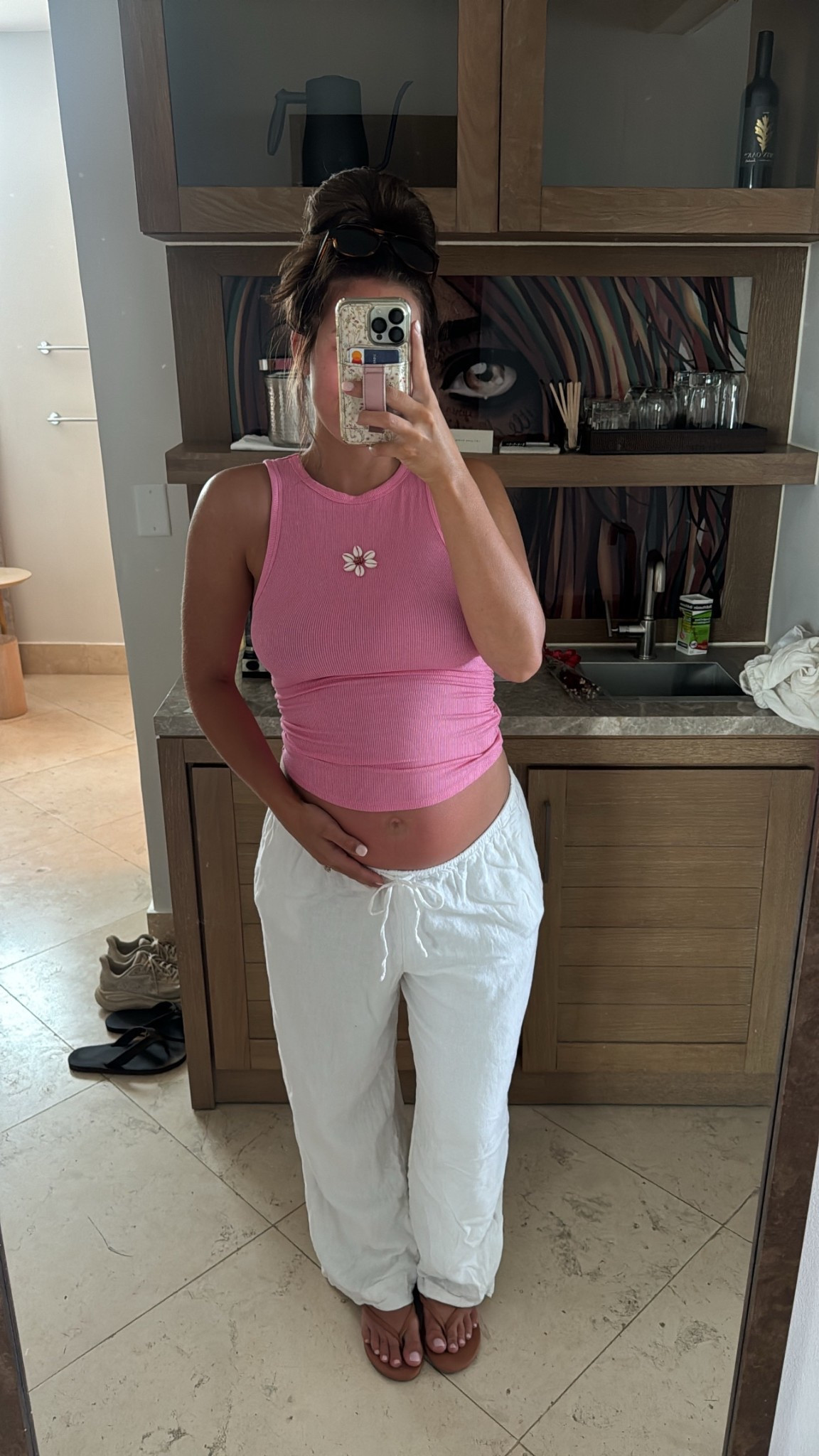 Casual vacation look! These linen pants are the cutest and elevate any simple tank outfit 🌺

#LTKSeasonal #LTKStyleTip #LTKFindsUnder100