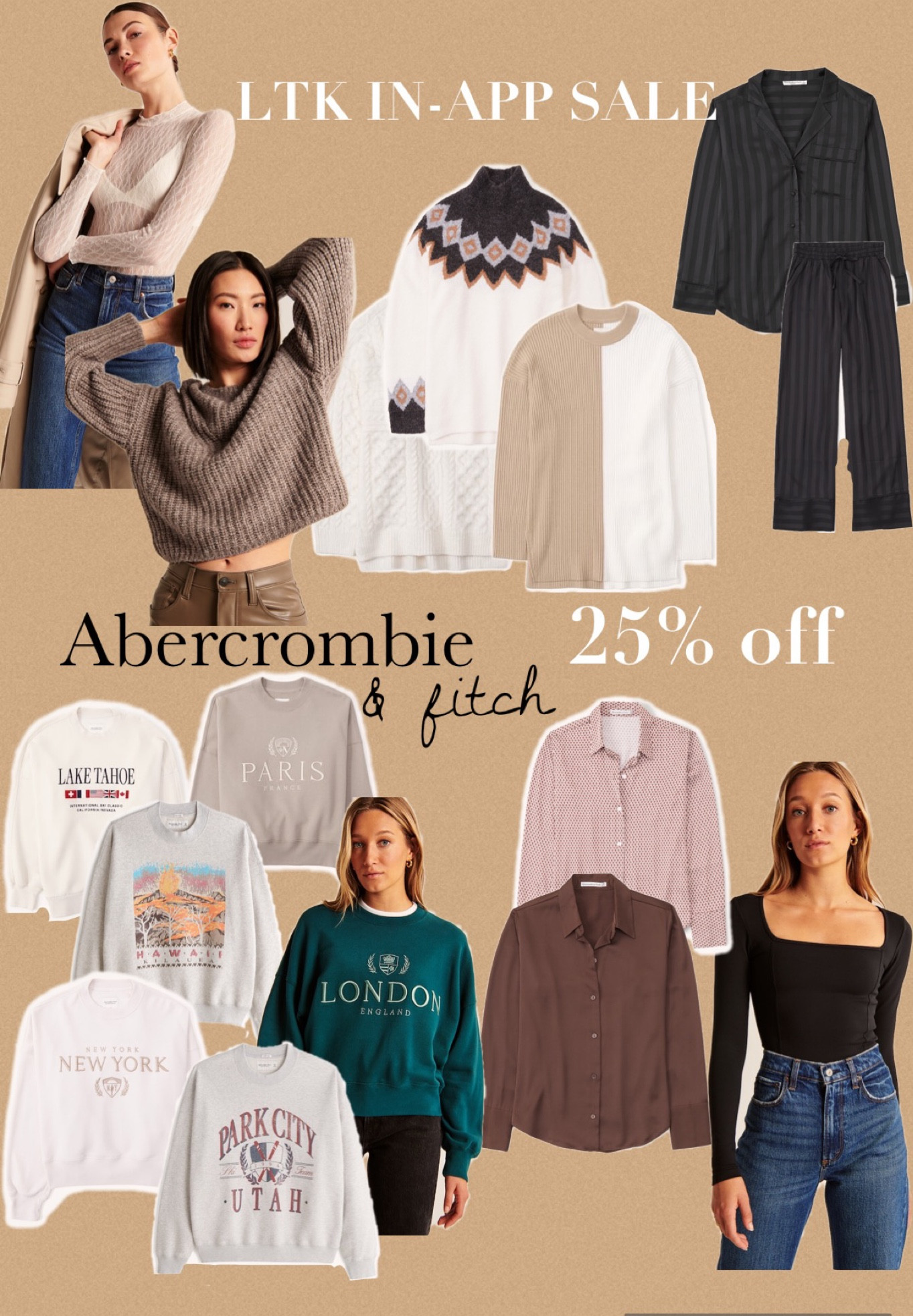 My favorites from the LTK in-app exclusive sale with Abercrombie!! Code AFLTK 

#LTKHoliday #LTKsalealert #LTKGiftGuide