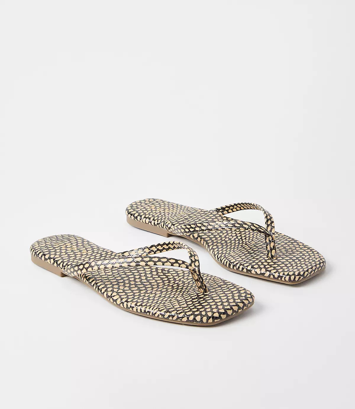 Square Toe Flip Flops | LOFT