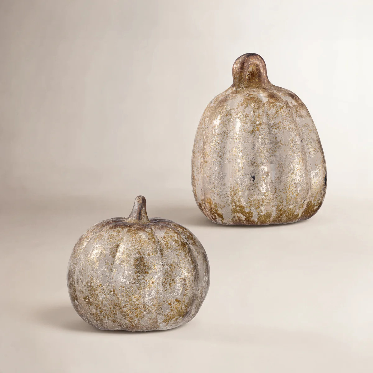 6-6.5" Terracotta Aged Pumpkin  (Set of 2) | Wayfair North America