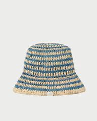 Jocelyn Blue/Natural Bucket Hat | Loeffler Randall