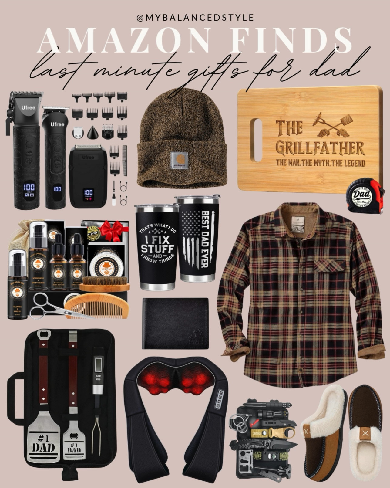 Amazon last minute gifts for dad

last minute gifts for him
amazon prime guy presents
quick ship men gift ideas
tech gadgets he’ll use
grooming sets for guys
bourbon whiskey accessories
grilling tools and accessories
leather wallet present
coffee lover finds
unique male gift ideas

#LTKGiftGuide #LTKHoliday #LTKMens