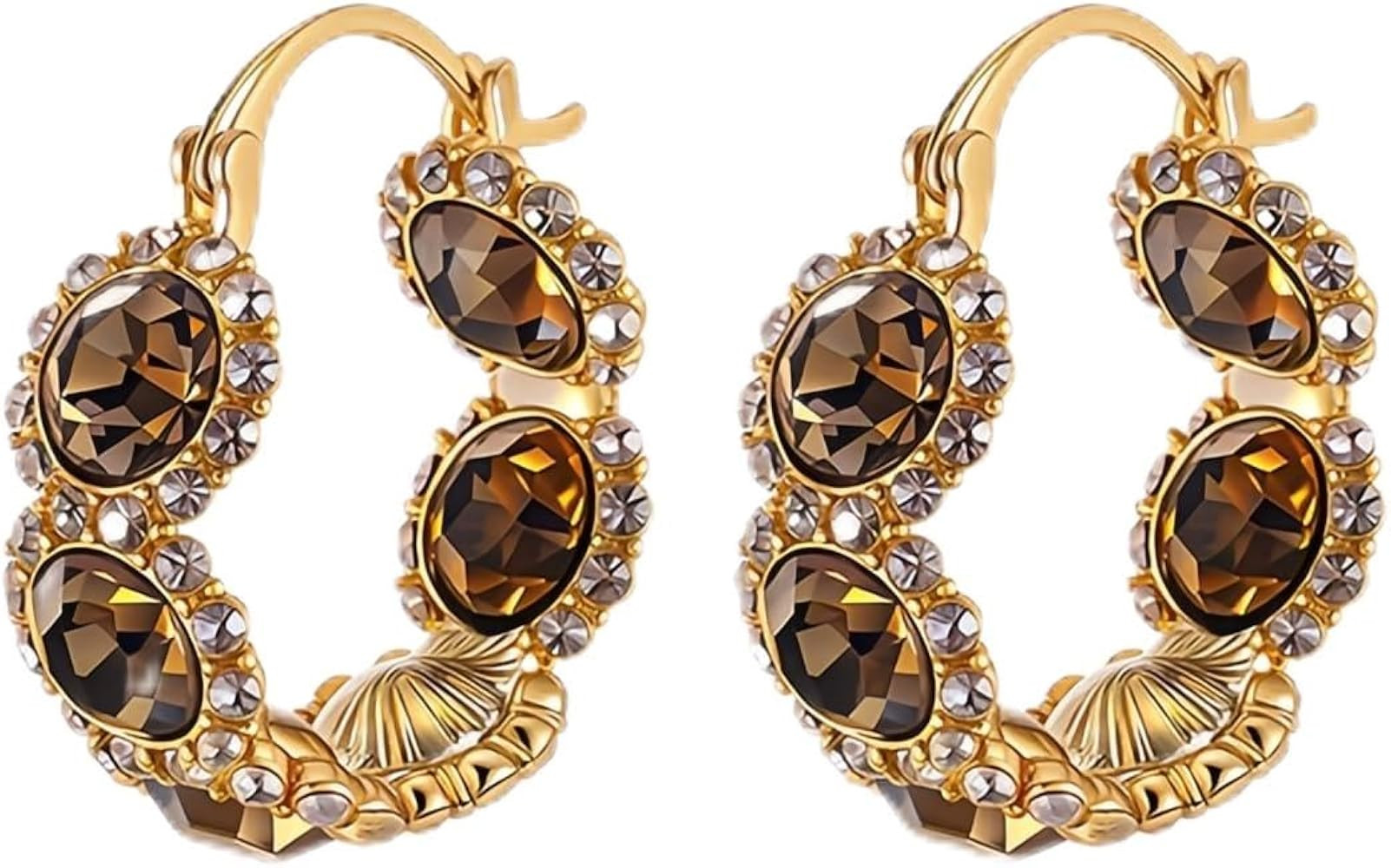 Silver Earrings For Women With Cute Star By 5A Cubic Zirconia And S925 Sterling Post Unique Dangl... | Amazon (US)