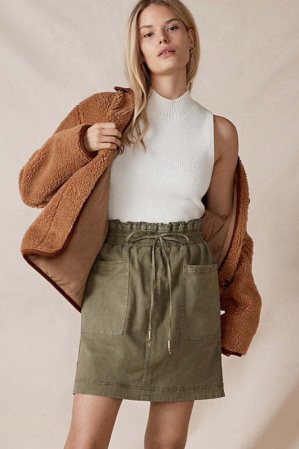 Maxine Mock Neck Sweater Tank By Anthropologie in White Size XS | Anthropologie (US)