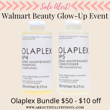 Walmart Beauty Glow-Up Event! Olaplex shampoo and conditioner bundle. $10 off. 

#LTKsalealert #LTKbeauty