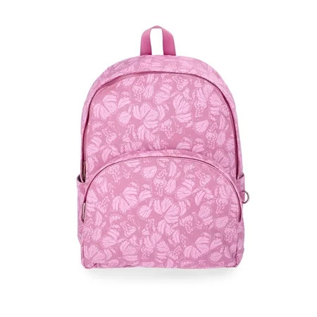 No Boundaries Women's Dome Backpack, Rosy Lilac Butterfly | Walmart (US)