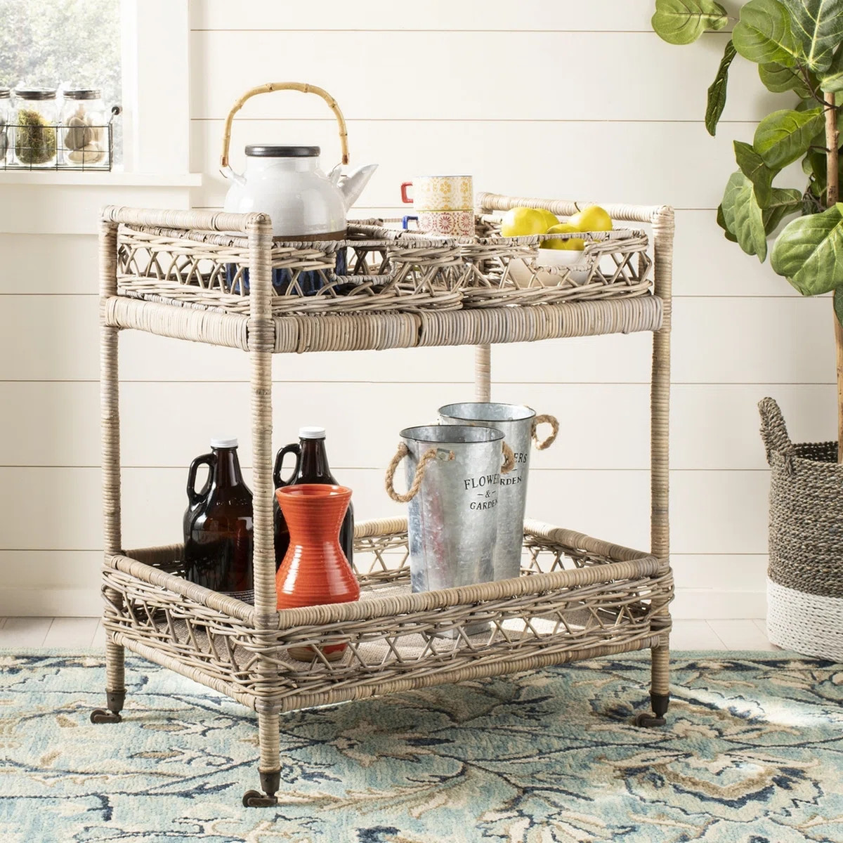 Sephina Wood Bar Cart | Wayfair North America