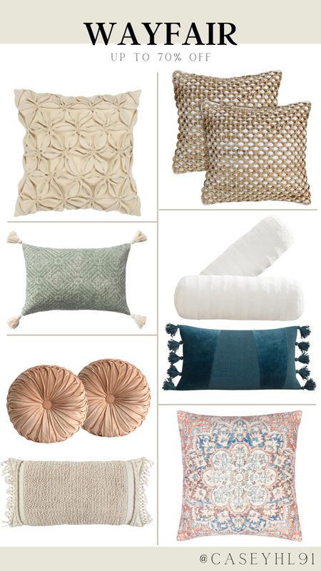 Up to 70% off at Wayfair! Check out these throw pillows at great prices! Perfect for a summer refresh in your living space! 

#LTKSeasonal #LTKSaleAlert #LTKHome