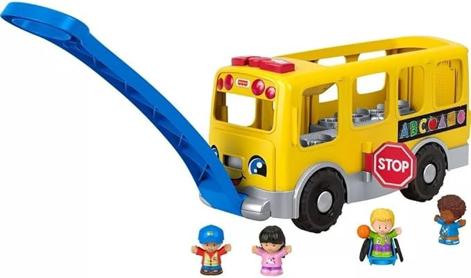 Fisher-Price Little People Toddler Learning Toy, Big Yellow Bus Musical Pull-Along Vehicle for Pr... | Amazon (US)