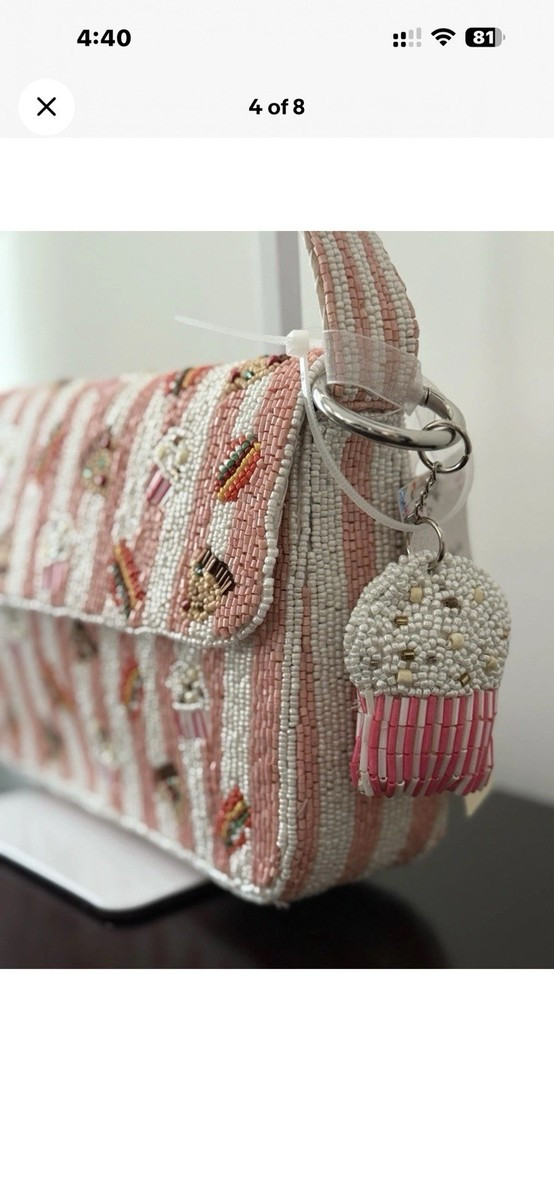 NWT Handcrafted In India Beaded Cupcake \ud83e\uddc1  Dessert Shoulder Bag | eBay | eBay US