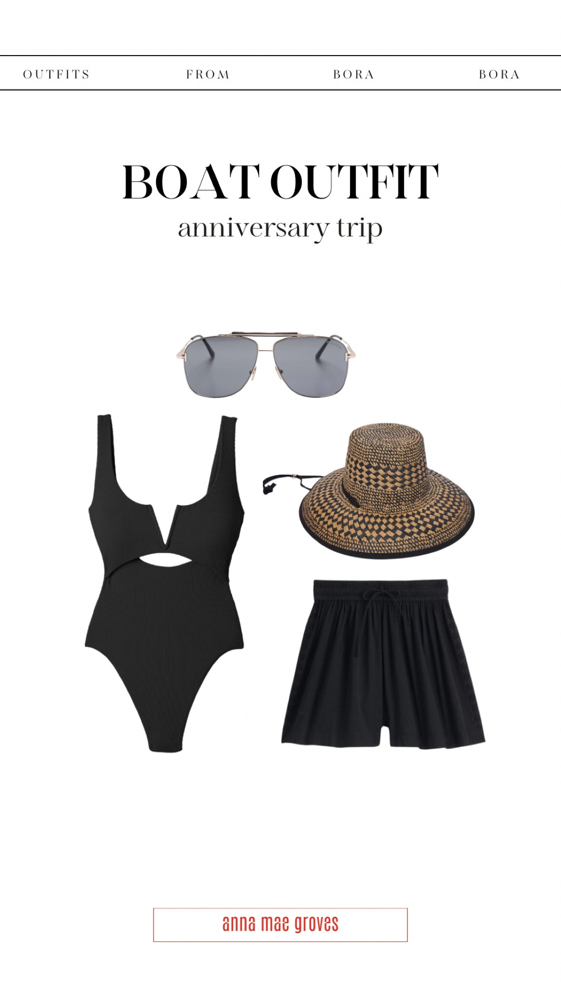 Here is what I wore on the boat in Bora Bora! The cutout one piece paired with pull on shorts from Madewell was perfect for the long boat ride. Added the checkered straw hat for sun protection. 

#LTKTravel #LTKOver40 #LTKStyleTip