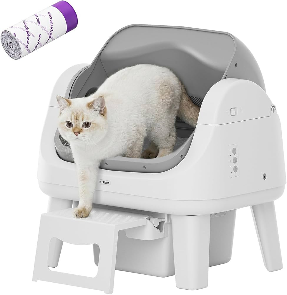 PetPivot Open Top Self Cleaning Cat Litter Box, Automatic Litter Box with 7 Pairs of Safety Senso... | Amazon (US)