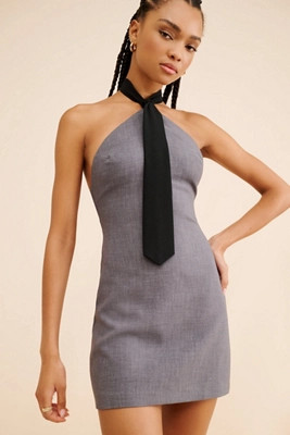 If By Sea Tie Mini Dress | Anthropologie (US)