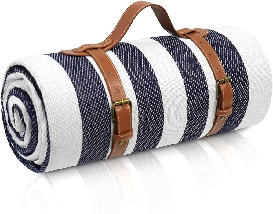 sapsisel 80”x 80” Picnic Blanket Extra Large, Waterproof and Foldable Beach Blanket, 3-Layer ... | Amazon (US)