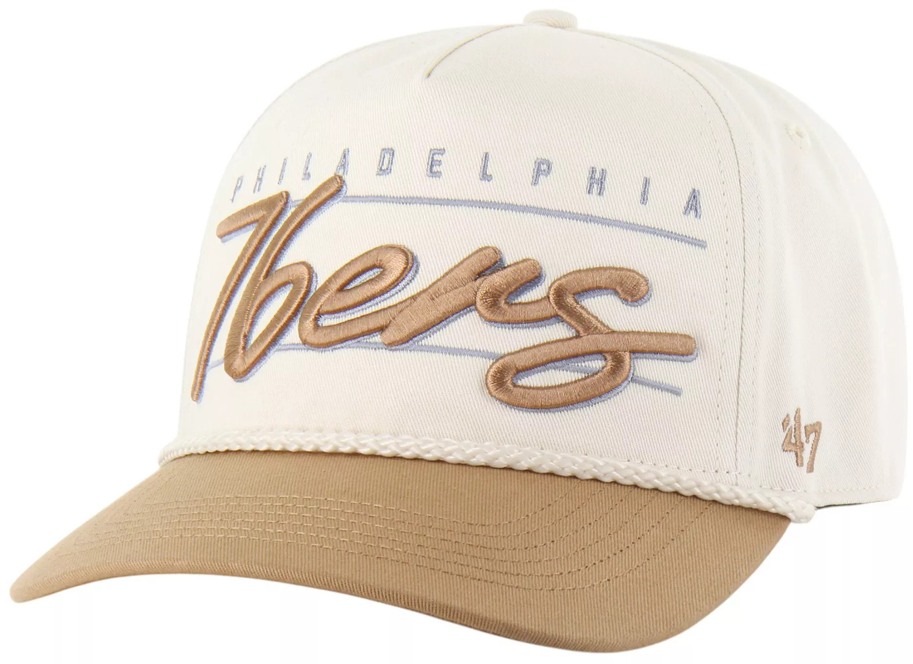 '47 Adult Philadelphia 76ers Tan Neutral Condor Hitch Adjustable Hat, Men's | DICK'S Sporting Goods