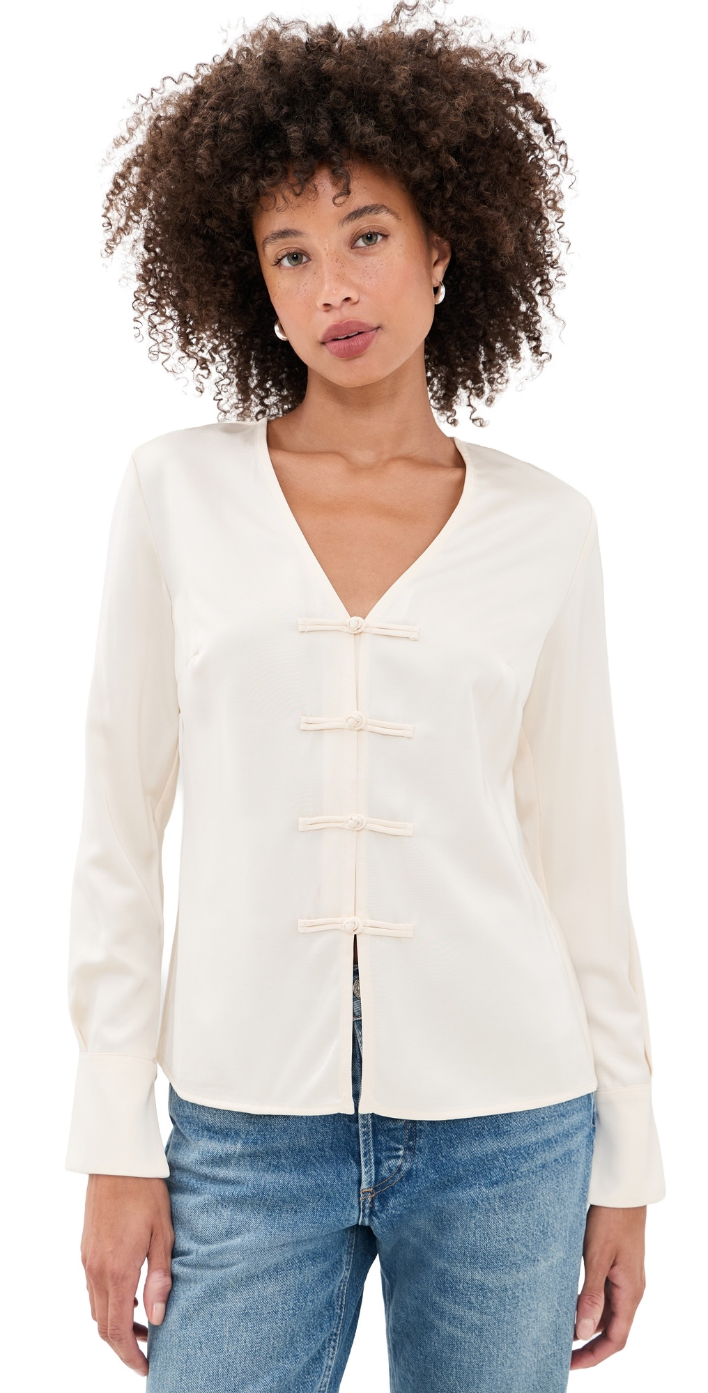ALIGNE Saffron Blouse Ivory 12 | Shopbop