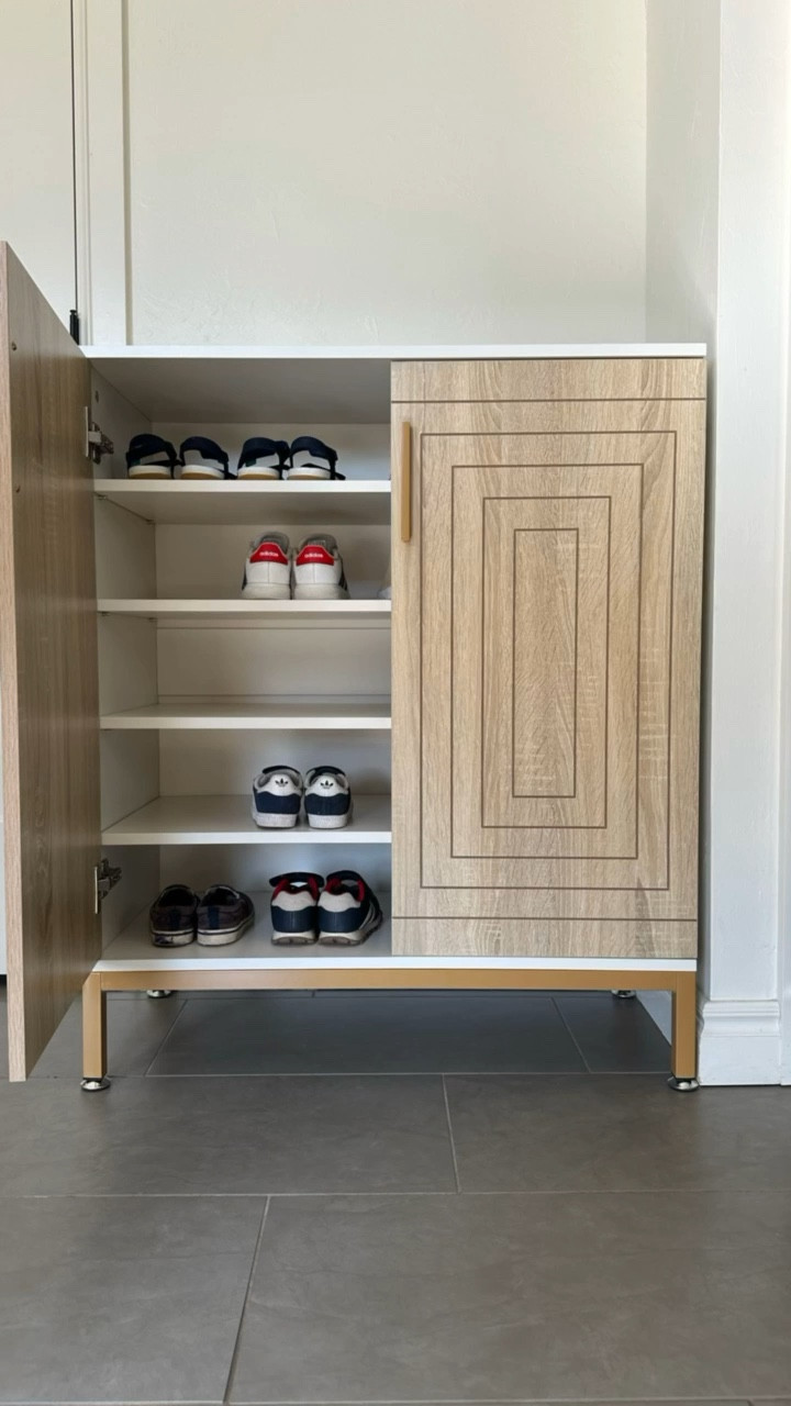 On sale!! We keep this by the back door and when my son comes home he takes off his shoes and puts them in here. He loves having his own little shoe closet! 

#ltksalealert 

#LTKHome #LTKmomlife #LTKdayinmylife