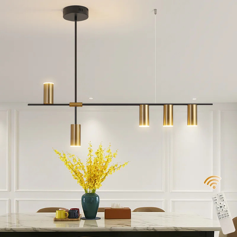 Tais 5 - Light Black LED Kitchen Island Pendant | Wayfair North America