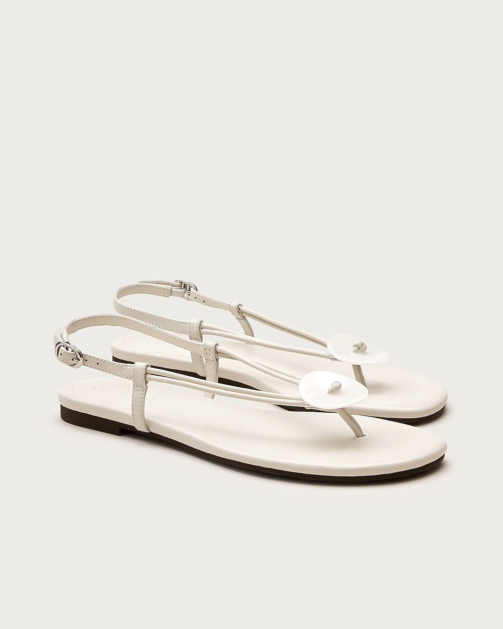 Audrey paillette slingback sandals in leather | J. Crew US