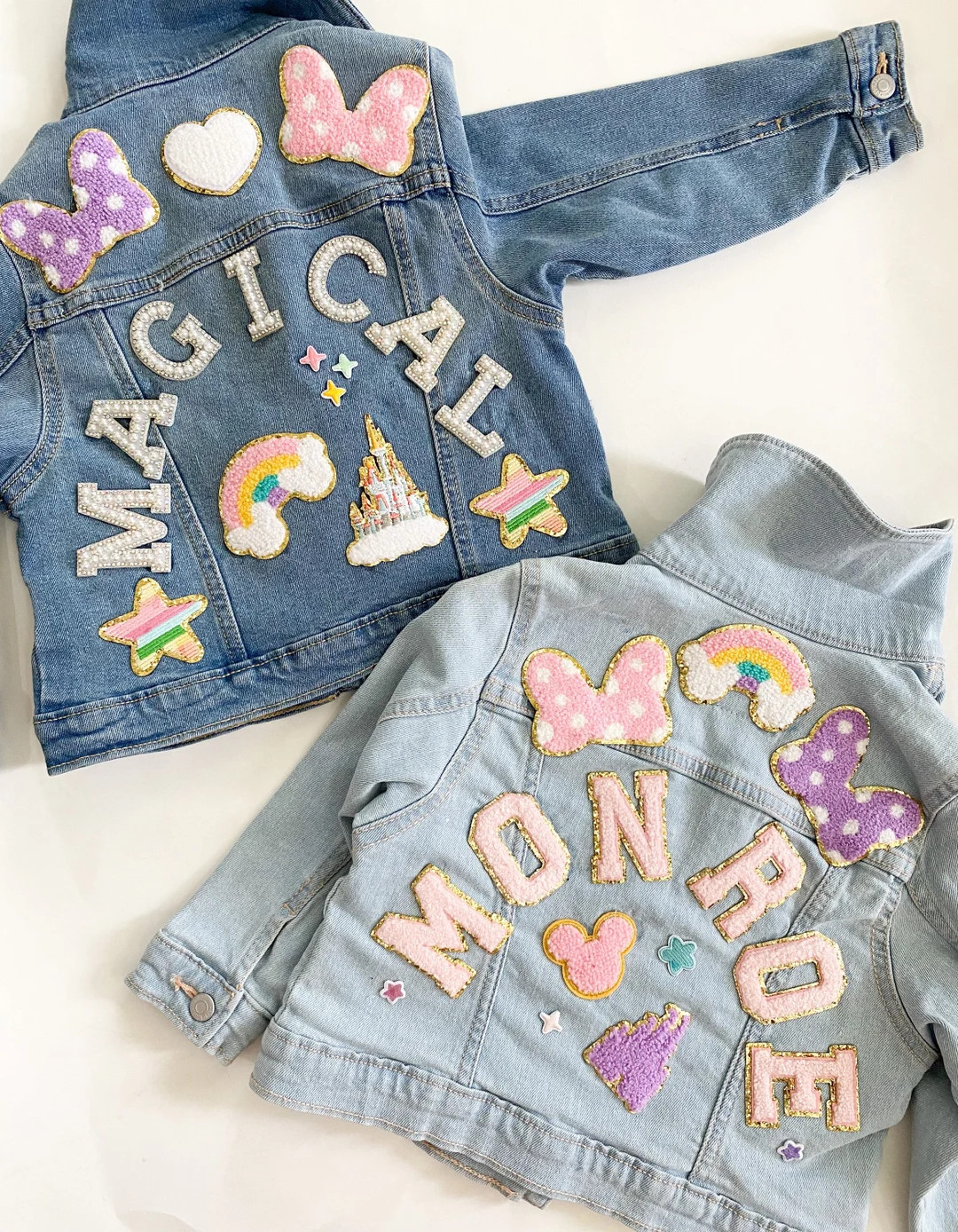 Magical Park Patch Jean Jacket | Vacation Jean Jacket | Magical Park Patches | Girls Custom Magic... | Etsy (US)