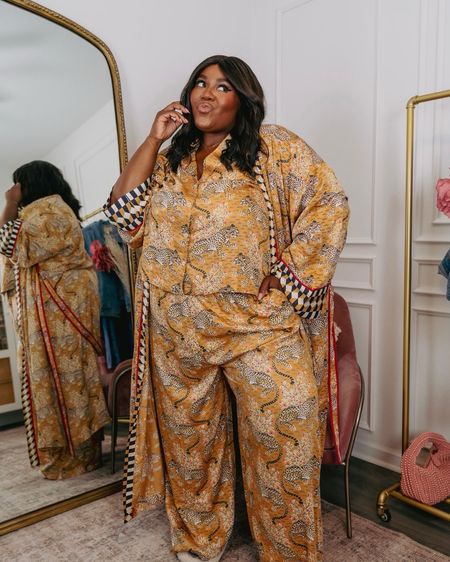 Obsessed with my new pajamas and robe! I literally feel like a queen in this set. - size inclusive up to a 6X

Wearing a 3X 

Pajamas, Plus Size Fashion, Luxury Pajamas, Vacation Outfit, summer outfit inspo, spring style guide, plus size pajama set, house robe

#LTKFindsUnder100 #LTKPlusSize #LTKFindsUnder50