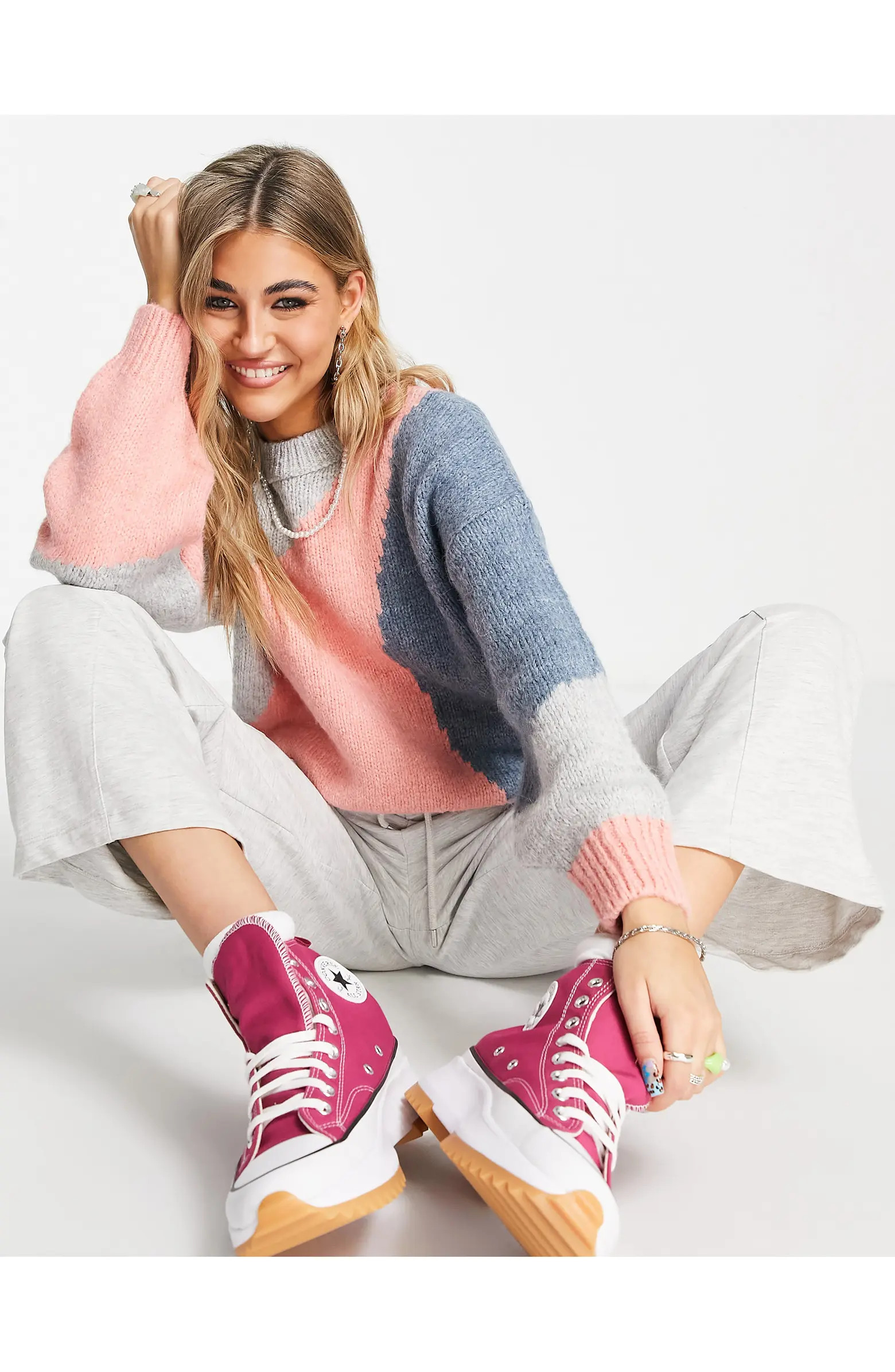 Abstract Colorblock Sweater | Nordstrom