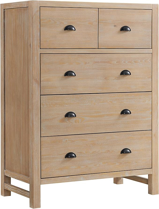 Alaterre Furniture Arden Wood Chest, 36x18x48 inches, Light Driftwood | Amazon (US)