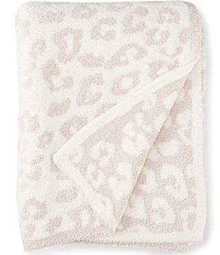 Barefoot Dreams CozyChic Barefoot In The Wild Leopard Print Throw Blanket - Cream/Stone | Dillard's