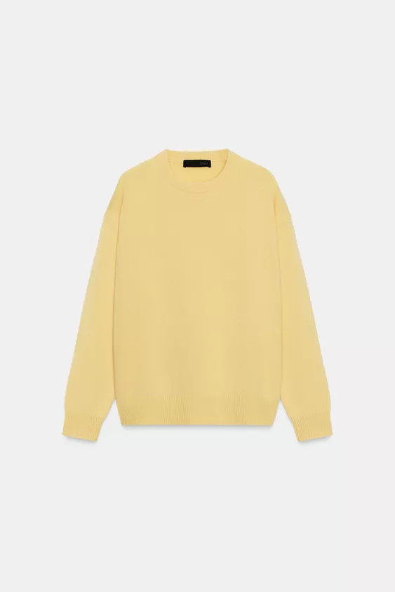 100% CASHMERE LONG SLEEVE JUMPER | Zara US