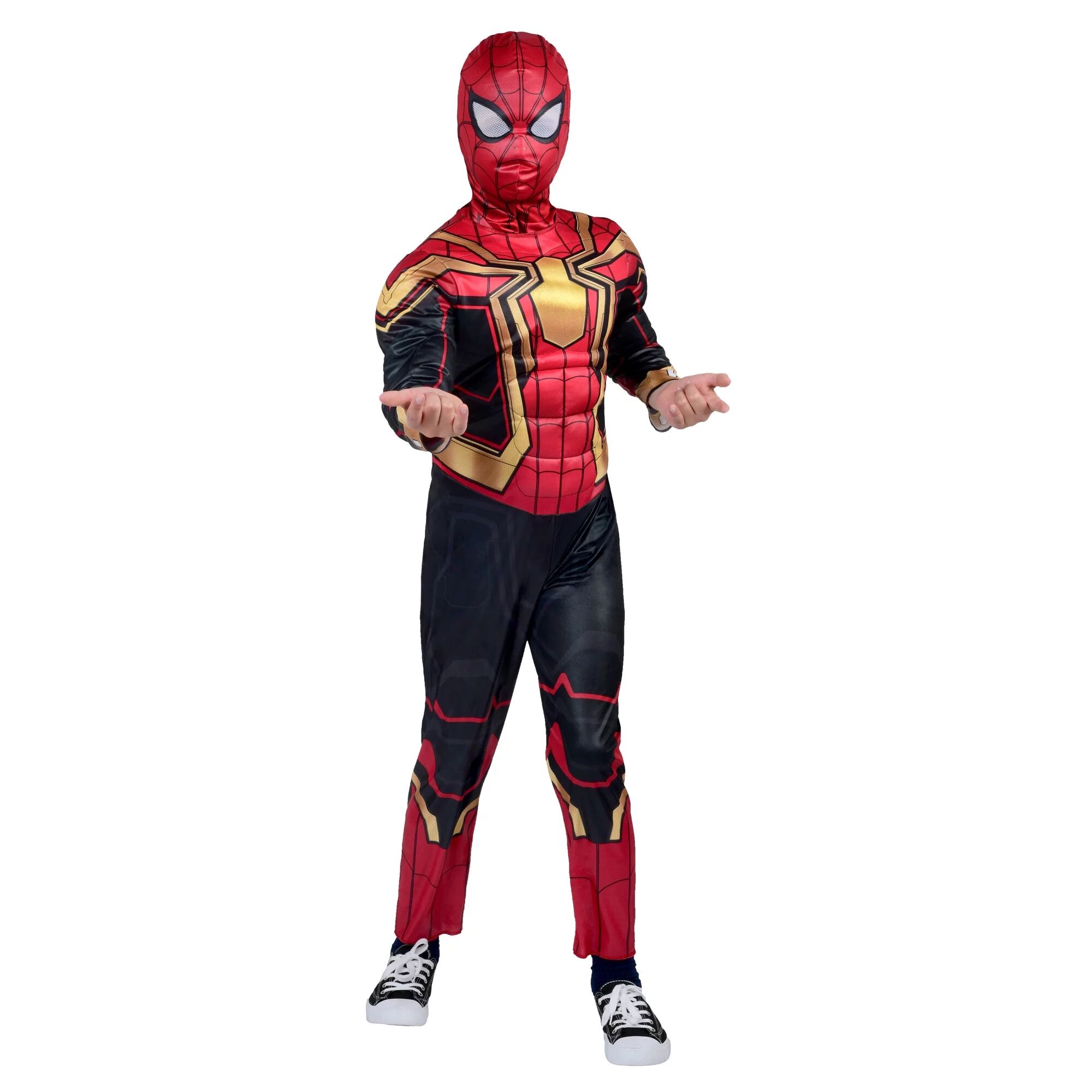 Marvel's Spider-Man  Integrated Suit  Youth Costume - Poly Jersey Jumpsuit Stuffed with Polyfill ... | Walmart (US)