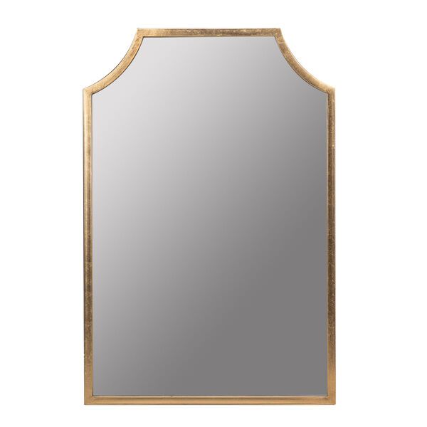Simone Gold Leaf 36-Inch x 24-Inch Wall Mirror | Bellacor