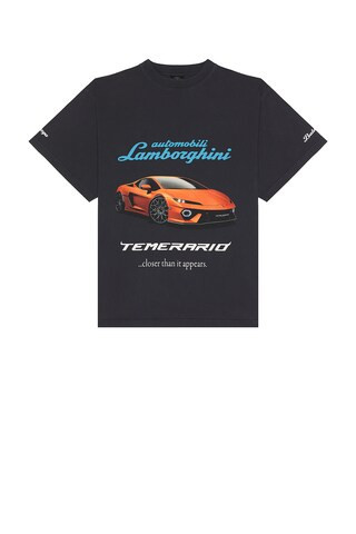 Balenciaga x Lamborghini Oversized Tee in Black | FWRD 