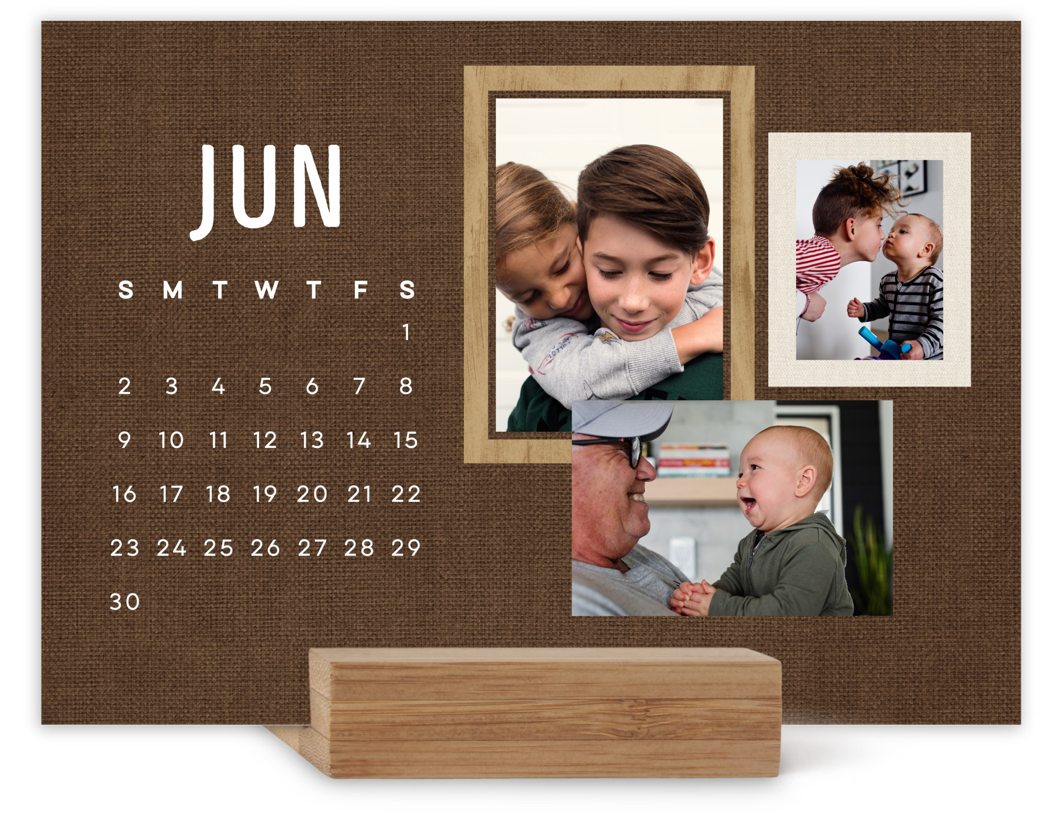 2026 Easel Calendars: Rustic Family, Square Corners, Multicolor | Shutterfly