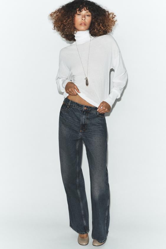 EXTRA-FINE KNIT HIGH NECK JUMPER | Zara UK