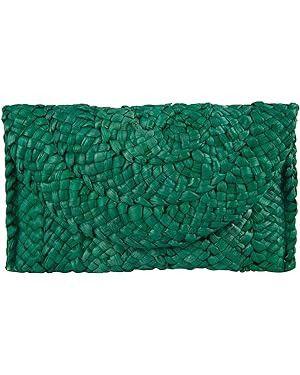 Straw Clutch Purses for Women Summer Beach Bags Envelope Woven Clutch Handbags | Amazon (US)