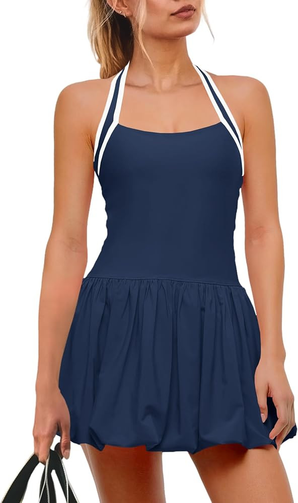 SENSERISE Womens Tennis Dress Built in Bra and Shorts | Amazon (US)