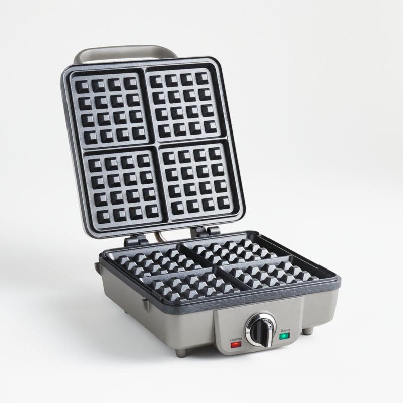 Cuisinart Belgian Waffle Maker with Pancake Plates | Crate and Barrel | Crate & Barrel
