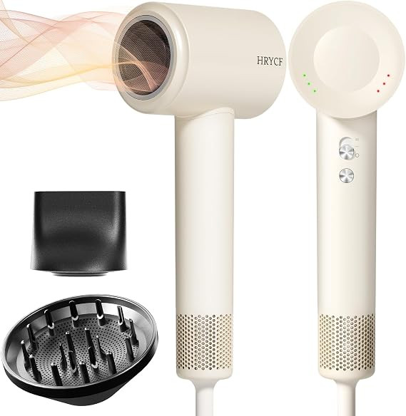 Hair Dryer,160000 RPM Blow Dryer with High-Speed Brushless Motor for Fast Drying, Professional Io... | Amazon (US)