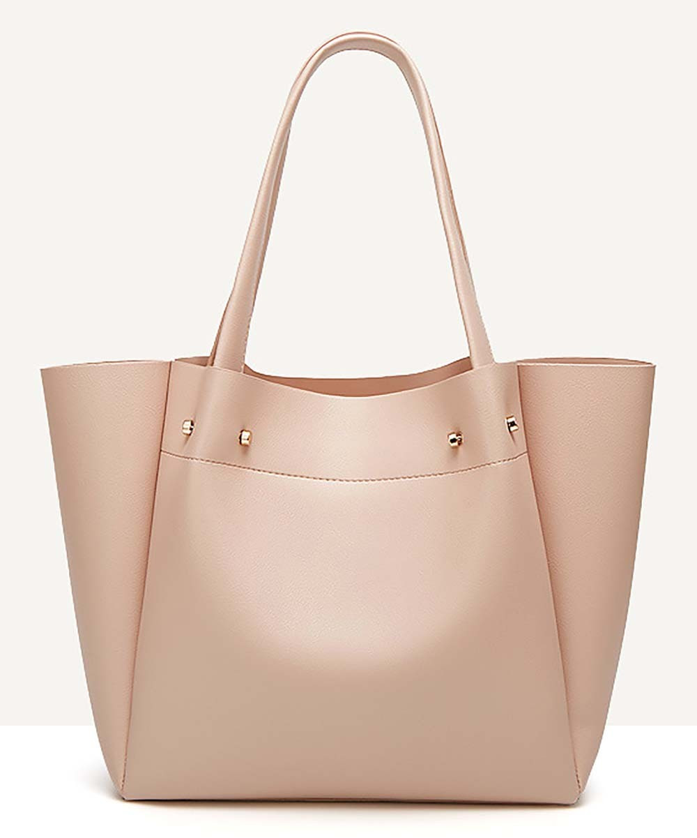 Angedanlia Women's Totebags Pink - Pink Barbell-Hardware Tote | Zulily