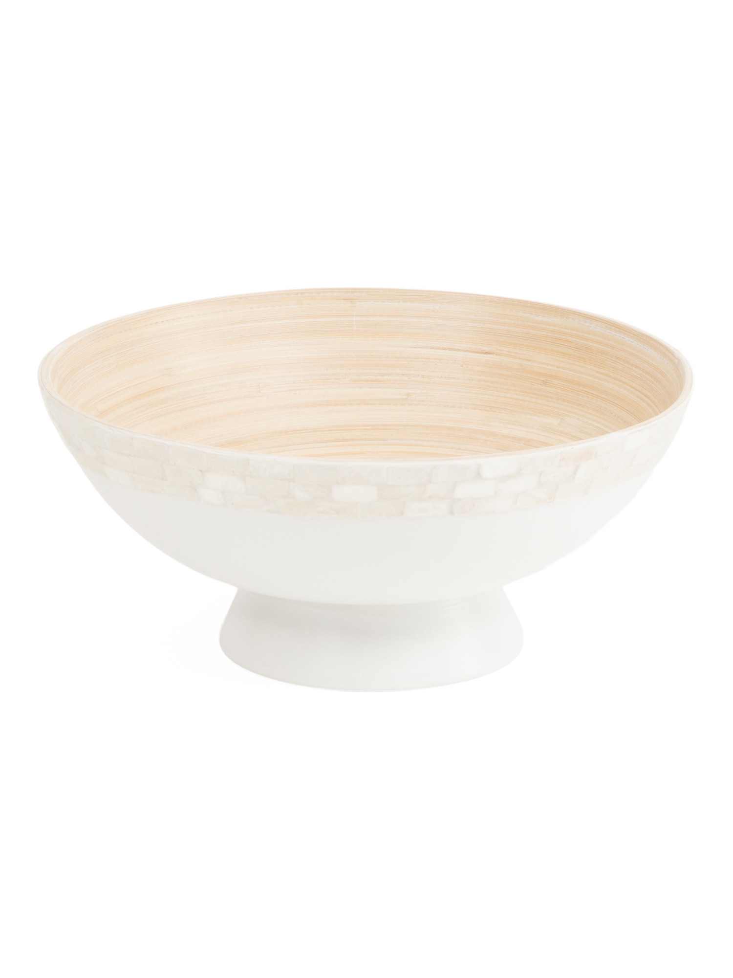 White Capiz Bowl With Stand | TJ Maxx