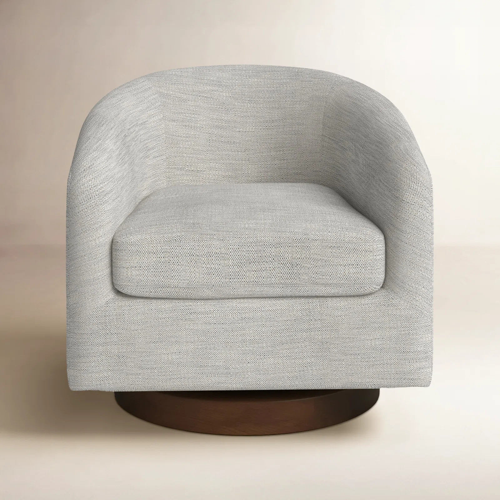 Bennett Upholstered Swivel Barrel Chair | AllModern