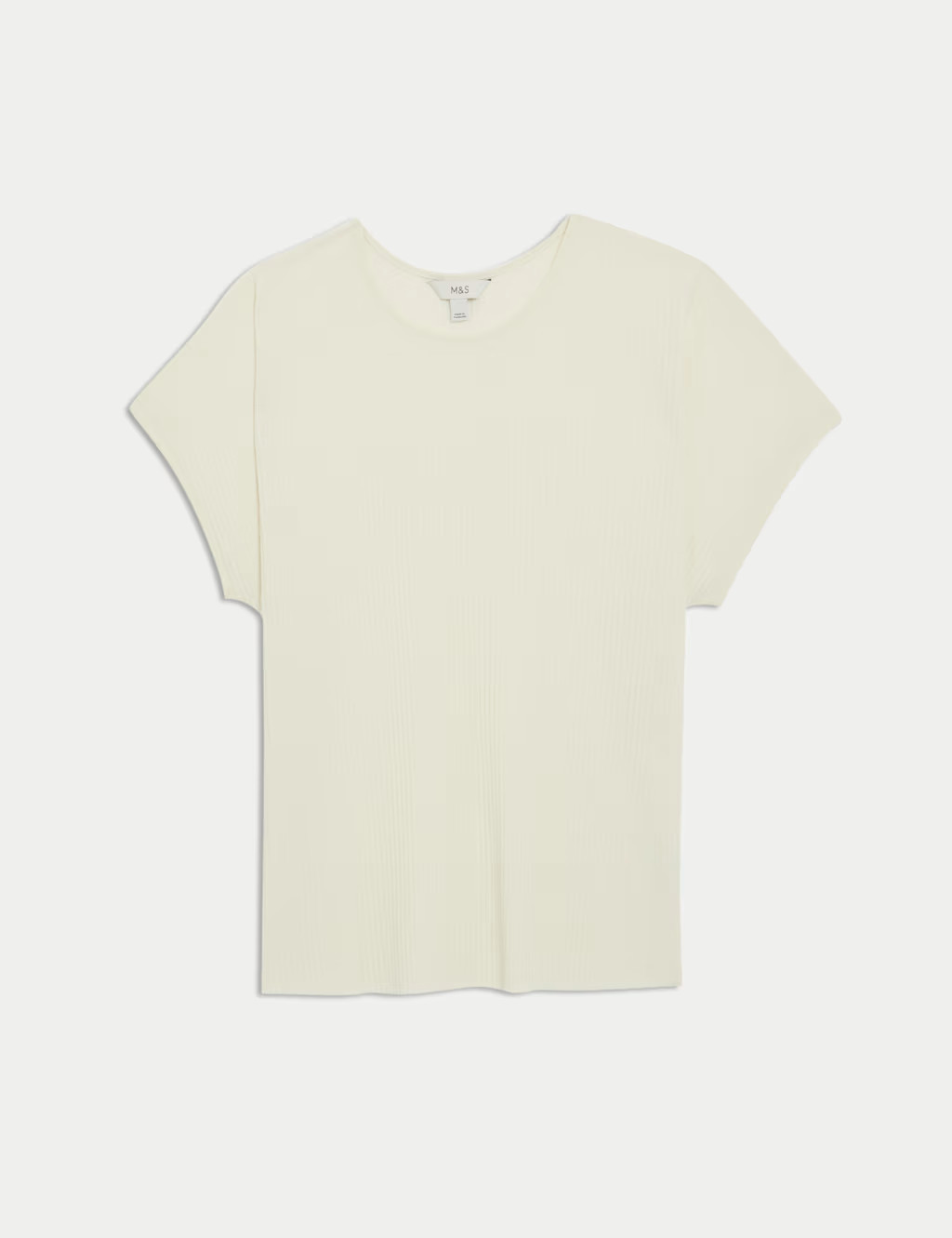 Plisse Round Neck Top | Marks & Spencer (UK)