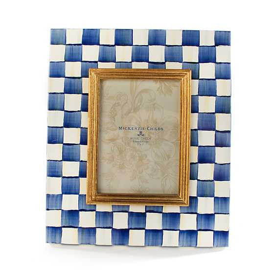 Royal Check Enamel Frame - 5" x 7" | MacKenzie-Childs