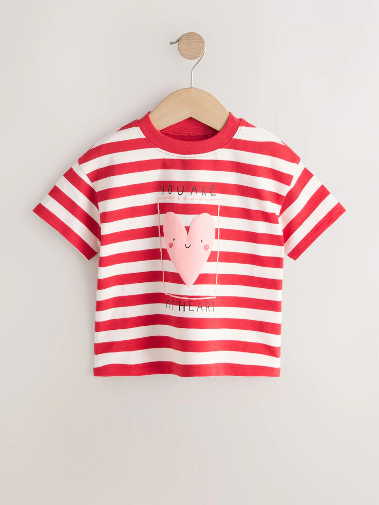 Red Heart Short Sleeve T-Shirt (3mths-7yrs) | Next US