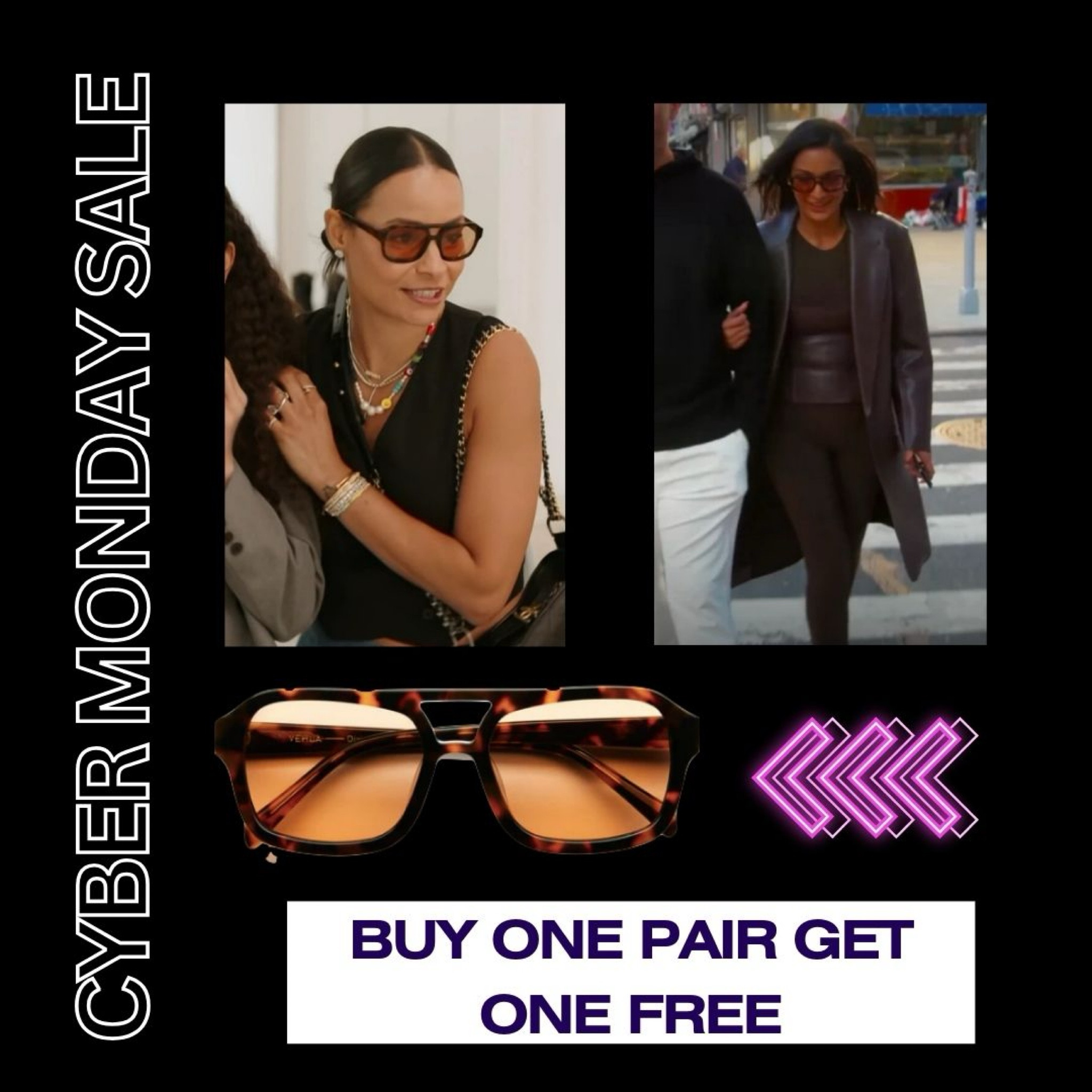 Buy One Get One Free with Code VEHLA241 // Sunglasses seen on Sai De Silva and Jessel Taank (other styles also eligible) 