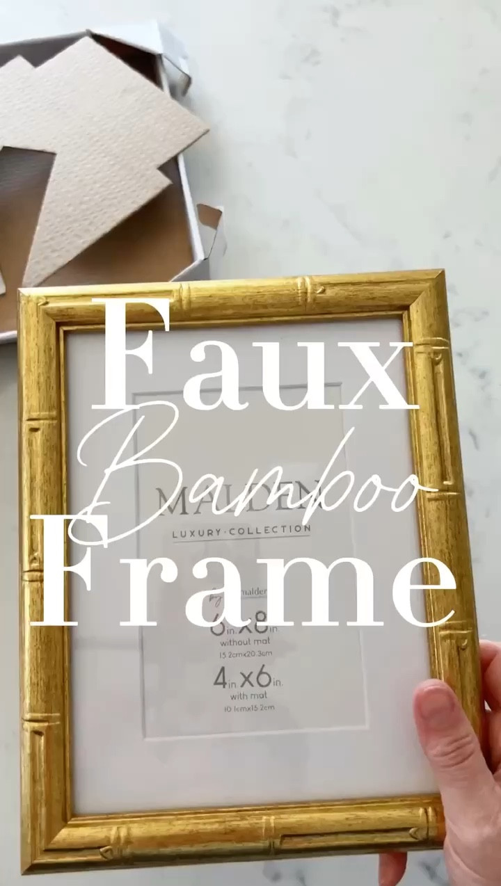 This faux gold bamboo picture frame is an affordable way to dress up your space!
11/10

#LTKStyleTip #LTKHome #LTKVideo