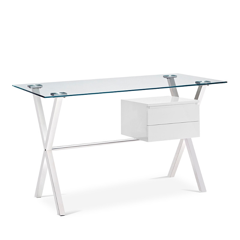 Modway Stasis Glass Top Office Desk | Bloomingdale's (US)