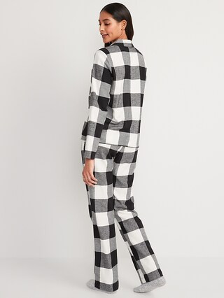 Printed Flannel Pajama Set for Women | Old Navy (US)