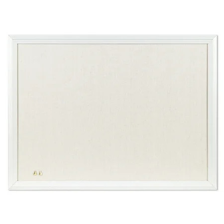 U Brands Linen Bulletin Board, 23"" x 17"", Natural Linen, White Decor MDF Frame, 3264U | Walmart (US)