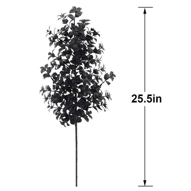 Southern Gothic Black Boxwood Stem, 25.5" | At Home